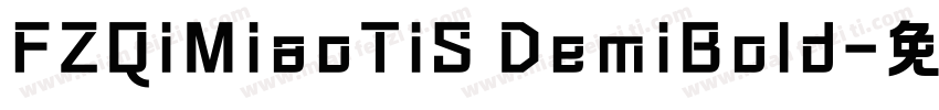 FZQiMiaoTiS DemiBold字体转换